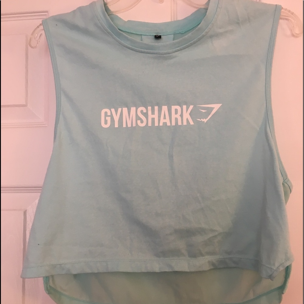 GYMSHARK Cropped Workout Top with Mesh Back